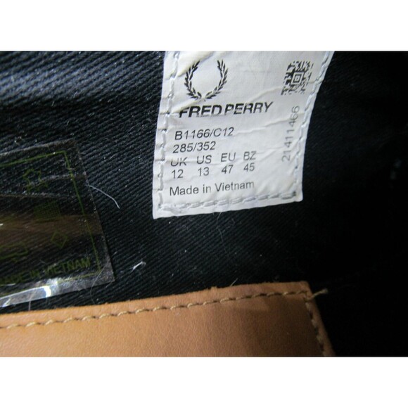 Fred Perry Gray Suede Designer Sneakers Mens Size US 13 EUR 47 - Picture 15 of 16